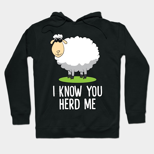 Funny Sheep I Know You Herd Me Cute Sheep Lover Gift Sheep Hoodie by EQDesigns